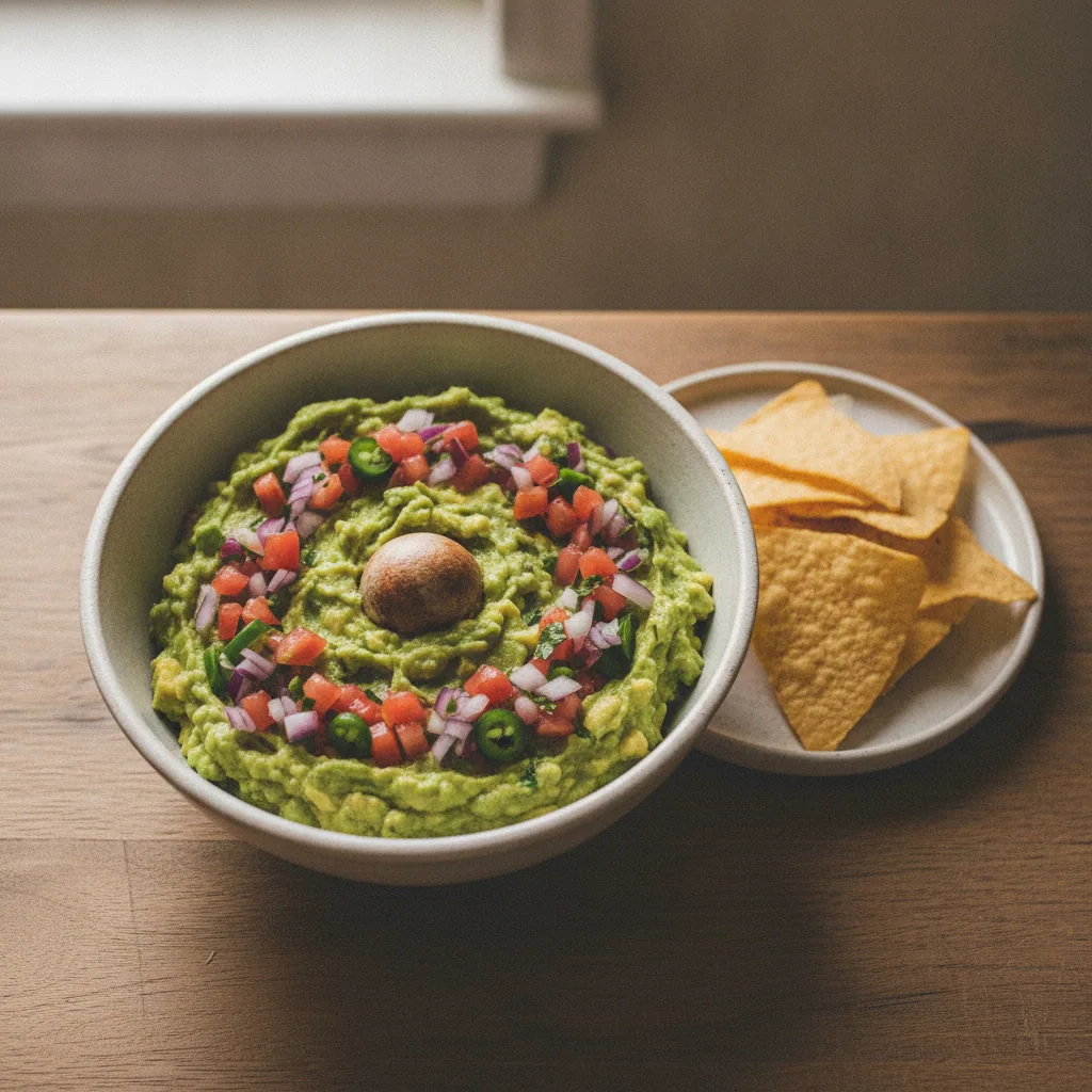 Guacamole tradicional com pico de gallo