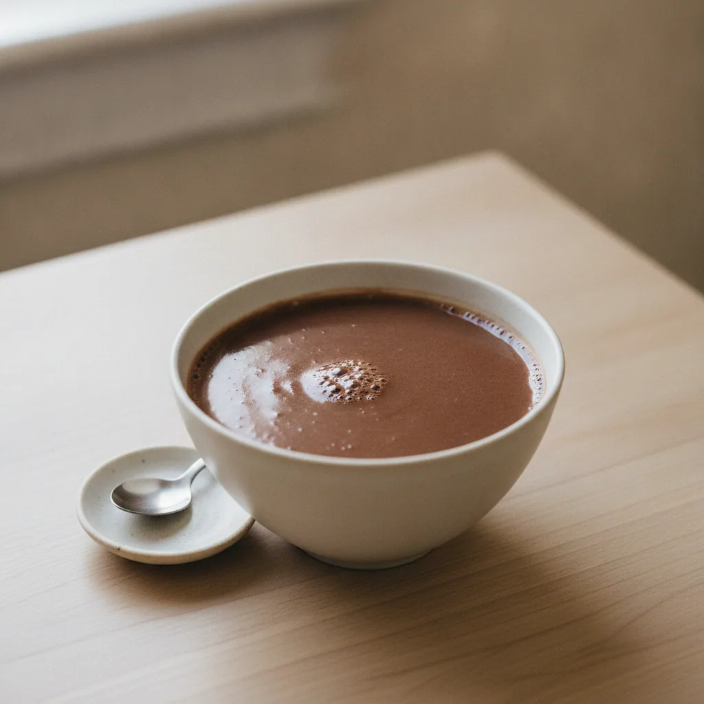 Chocolate quente vegano cremoso