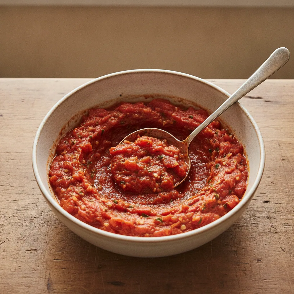 Molho de tomate rústico de panela