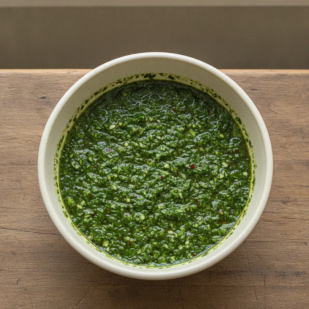 Chimichurri fresco de salsinha