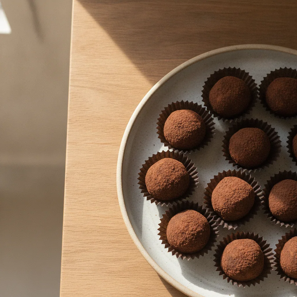 Brigadeiro de tâmara e cacau