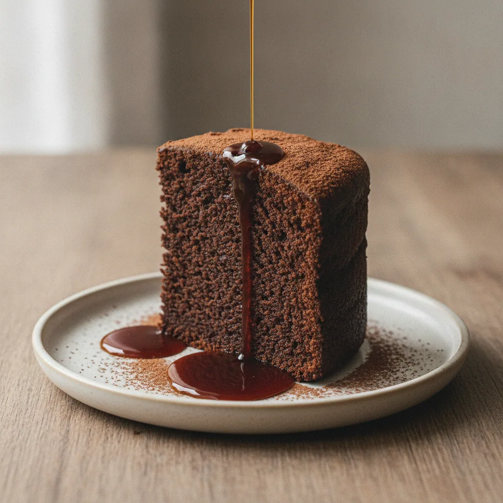 Bolo de chocolate de liquidificador com café