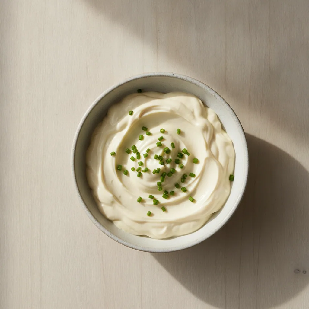 Maionese vegetal de aquafaba