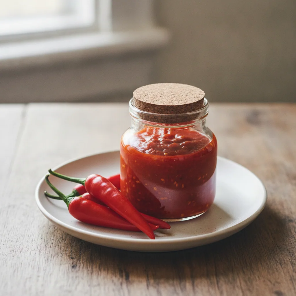 Molho de pimenta fermentada caseiro