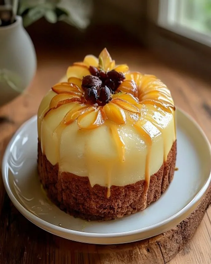 Bolo de abacaxi invertido de forma