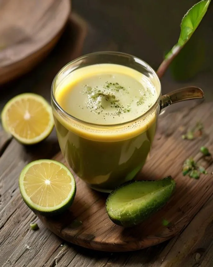 Vitamina de abacate com leite de coco