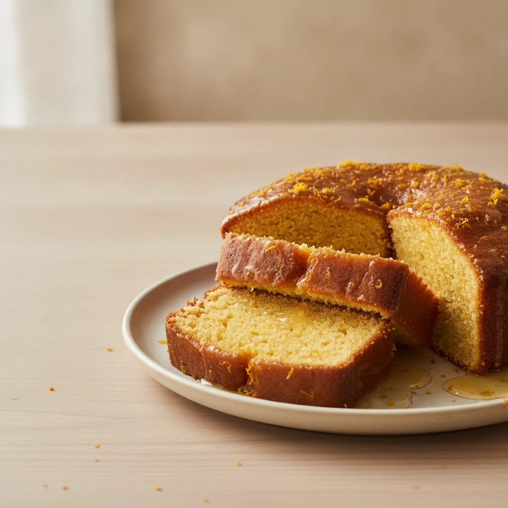 Bolo de laranja e semolina de liquidificador