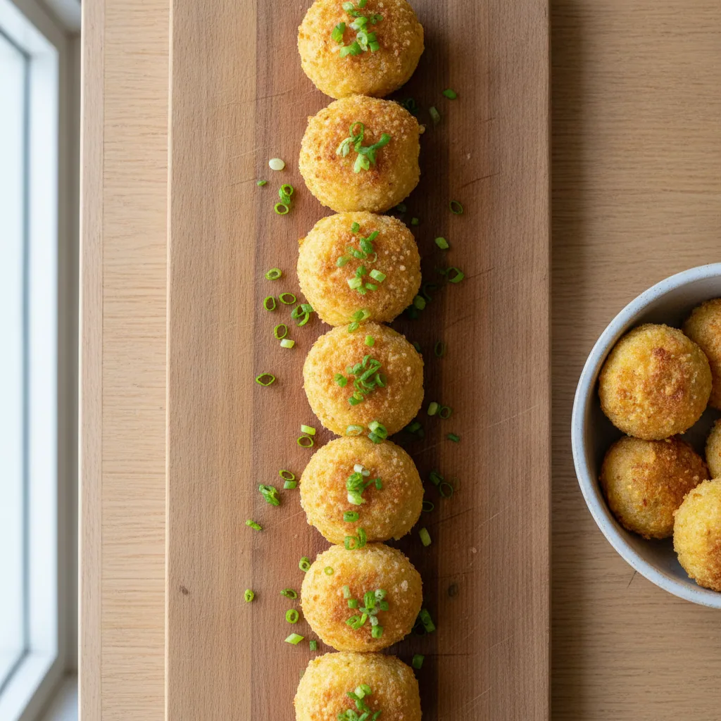 Bolinho assado de mandioquinha com queijo coalho