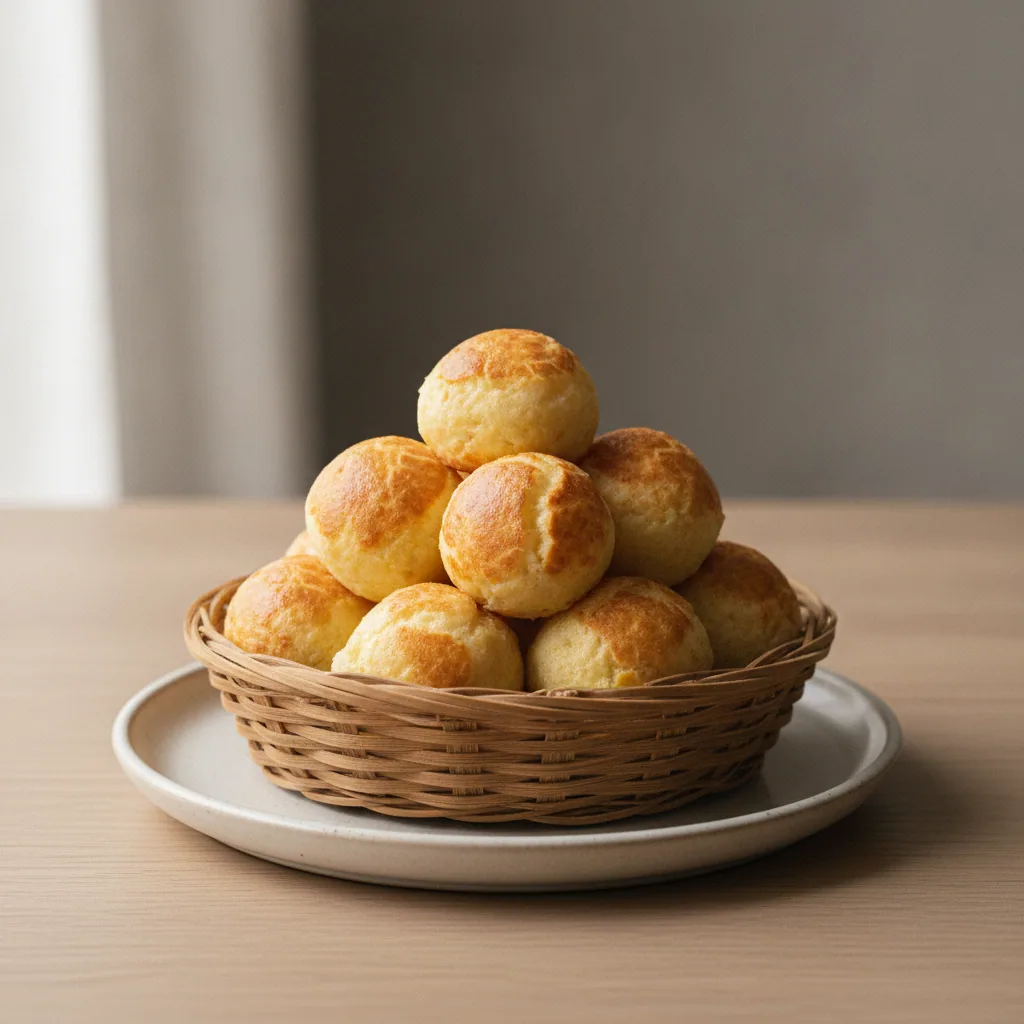 Pão de queijo de forno com polvilho e ricota