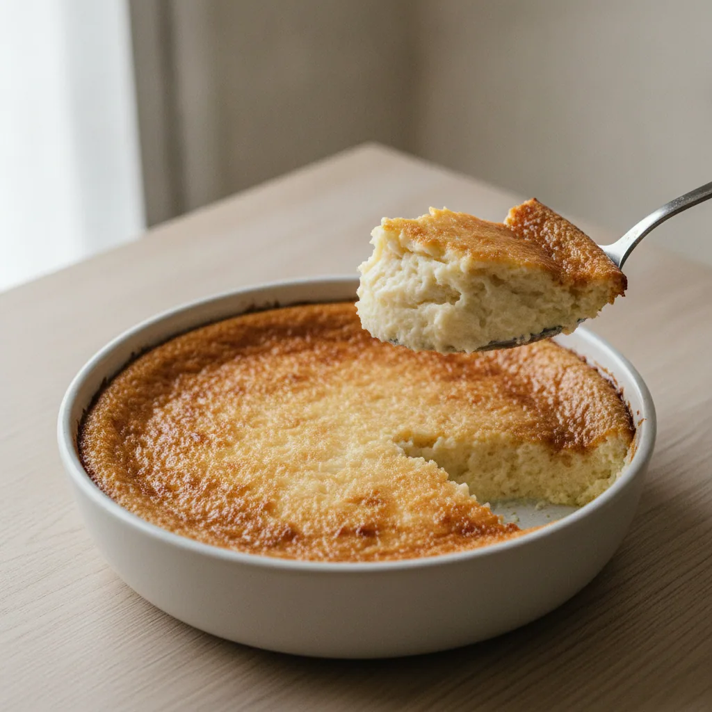 Cocada cremosa de forno com leite de coco