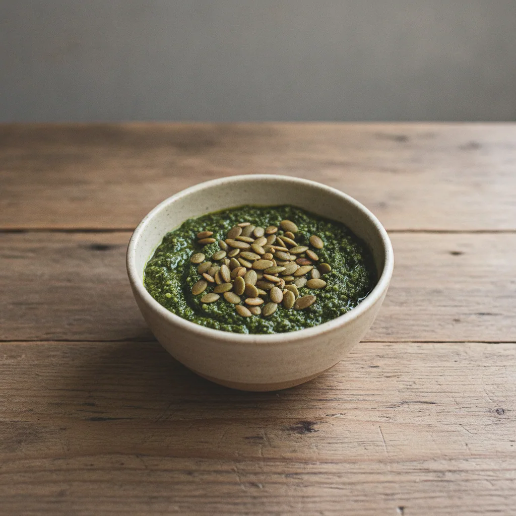 Pesto de rúcula e limão sem alho