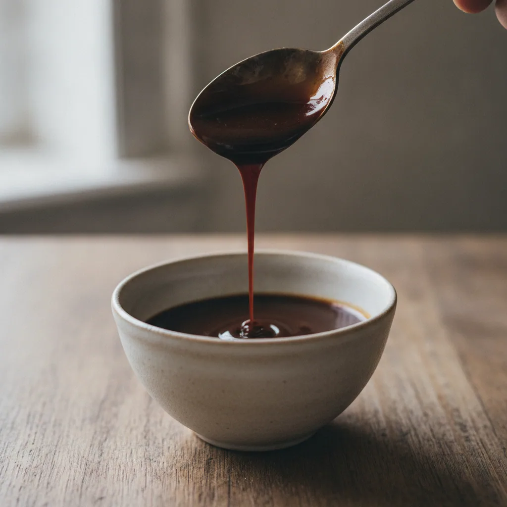 Calda de chocolate meio amargo com café