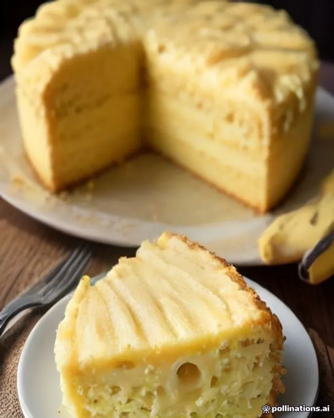 Torta fria de amendoim, banana e cacau