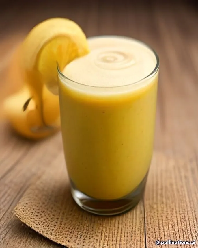 Smoothie de cacau, banana e aveia