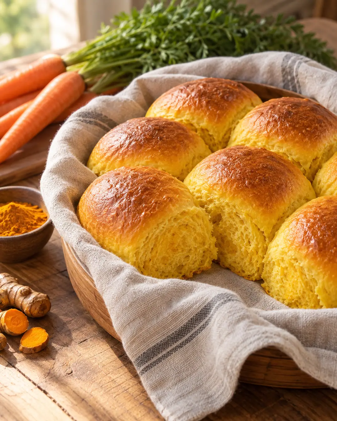 Bisnaguinhas de cenoura e cúrcuma